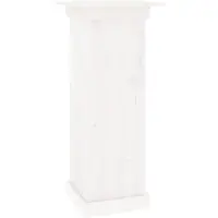 vidaXL Support à fleurs Blanc 40x40x90 cm Bois de pin solide