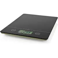 Nedis Balance De Cuisine Electronique Verre Trempé Poids Maximum 5 Kilos