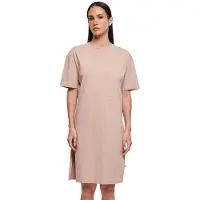Build Your Brand Ladies Organic Oversized Slit Tee Dress duskrose - Build Your Brand BY181 - Taille 4XL