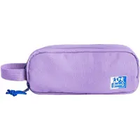 Oxford 400174211, Étui à crayons souple, Polyester recyclé, Lavande, Uni, Fermeture éclair, Pour adolescents