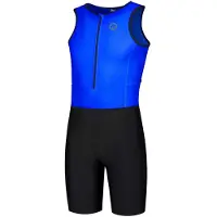 Rogelli Hommes, Maillot de cyclisme, Combinaison de triathlon homme Florida, Bleu (Black/Blue), S (S), Noir, Bleu, S