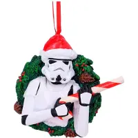 Nemesis Now Original Stormtrooper Pendentif de sapin de Noël Wreath 10 cm