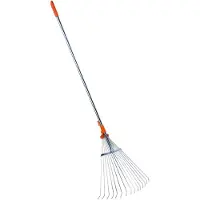 Stocker Râteau à Feuilles Réglable, Avecm Anche Télescopique, 1,28-1,6m .