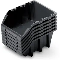 Kistenberg Set úložných boxů 6ks BINEER LONG SET 249x158x213 mm - barva: černá