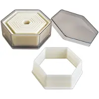 Jamon Emporte-pièce Hexagonal Lisse 9 Unités
