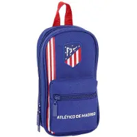 Atletico de Madrid Sac à dos avec trousses à crayons Atlético Madrid bleu marine (33 pièces)