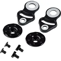 Shark Kit Plate Race Race R Tous Kit de mécanisme de visière de casque Noir Noir One Size