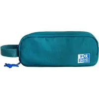 Oxford 400174210, Trousse à crayons souple, Polyester recyclé, Couleur aqua, Couleur unie, Fermeture éclair, Pour adolescents