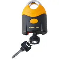 Global Lock City Pad Antivol de frein à disque Orange,Noir Orange,Noir One Size