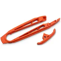 ItalyRacing GLISSIÈRE DE CHAÎNE (PETITE ET GRANDE) KTM SX/SXF 2007-2010, EXC 2008-2011 ORANGE