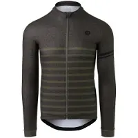 Agu Maillot de Cyclisme AGU Men Melange LS Essential Army Green-XXL