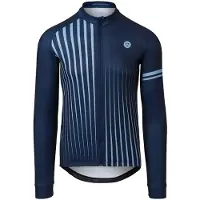 Agu Maillot de Vélo AGU Homme Faded Stripe Jersey LS Essential Deep Blue-S