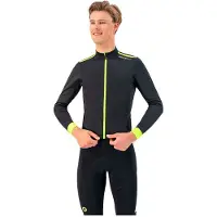 Rogelli Hommes, Maillot de cyclisme, Core (S), Jaune, Noir, S