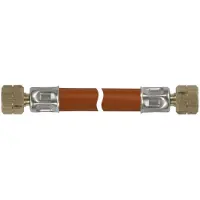 Talamex Tuyau gaz 1/4'' filetage à gauche X 1/4'' filetage à gauche rouge 80 cm rouge 80 cm