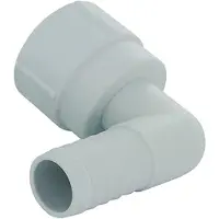 Rule Pumps Pompe 90°, débit de 800/1100 gallons par heure, raccordement blanc 1 1/8", couleur blanche