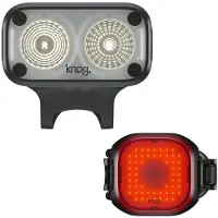Knog Blinder Road 600 And Mini Square Light Set Argenté 600 / 100 Lumens