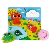 Janod Puzzle Janod Chunky Cache-Cache avec la Nature