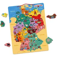 Janod - Puzzle carte d'Allemagne magnétique - JURATOYS