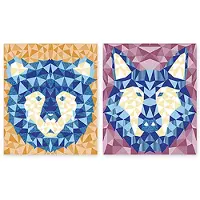 Janod Mosaïque mousse autocollante animaux de la forêt - Set créatif enfants bricolage