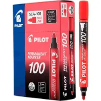 Pilot Marqueur permanent 100 surligneurs 1 pc Pointe fine Rouge (1x)