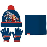 Marvel Avengers Mütze, Handschuhe und Halstuch Infinity Rot