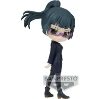 Bandai Jujutsu Kaisen Maki Zenin Vol 2 Petit Qposket Figurine Noir Noir One Size