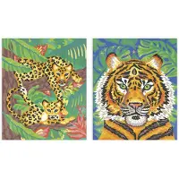 Janod Peinture par numéros kit de bricolage chaton aquarelle