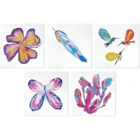 Janod Coffret de peinture créative Flower Power pour enfants - Peinture