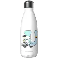 Snoopy Bouteille Personnalisée Avec La Lettre U Acier Inoxydable 550ml
