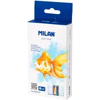 Milan Boîte Métallique Pour Aquarelle Demi-godet 12 Unités