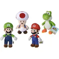 Disney Peluche - Simba - Super Mario - 20 Cm - Doux - 4 Personnages Aléatoires