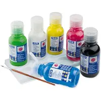 Milan Boîte De 6 Bouteilles De Peinture Pour Affiches 125ml