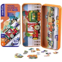 MierEdu Boîte de puzzle magnétique voyage - Trains