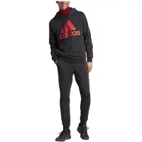 Adidas Hommes, Vestes de survêtement, Frottee-Trainingsanzug mit grossem Logo (S), Noir, S