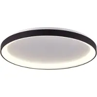 Steinhauer Plafonnier Ringlede design noir Ø 38cm