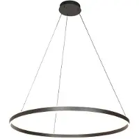 Steinhauer Suspension design Ringlux noir Ø 100cm