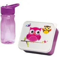 Mondex Chouette 0.85l/ensemble Gourde Et Boîte à Déjeuner 0.5l