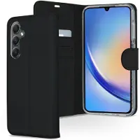 Accezz Étui de télephone Wallet pour Samsung Galaxy A35 - Noir