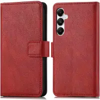 IMoshion Étui de télephone portefeuille de luxe pour Samsung Galaxy A15 (5G/4G) - Rouge