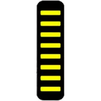Rrp Attache-câble ProGuard - Avant - Autocollant - Protection maximale - Jaune
