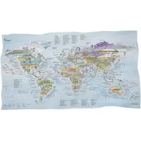 Awesome Maps Serviette Carte De Kitesurf : Les Meilleurs Spots Du Monde