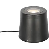 QAZQA Projecteur de jardin moderne noir rond IP65 AR111 - Lennard
