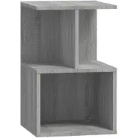 vidaXL Table de chevet Sonoma gris 35x35x55 cm Bois d'ingénierie