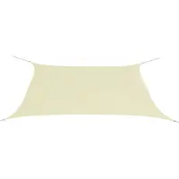 vidaXL Voile de parasol tissu oxford rectangulaire 2x4 m crème