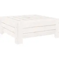 vidaXL Habillage pour pied de parasol blanc pin massif