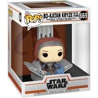 Funko POP! The Mandalorian Star Wars Deluxe Bo Katan Withthrone Figure Clair Enfants