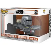 Funko POP! Star Wars Mandalorian In N-1 Starfighter Figure Gris,Clair Enfants