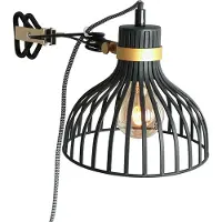 Anne Lighting - applique murale - Dunbar - noir - métal - lampe en fil métallique - E27 - 3093ZW