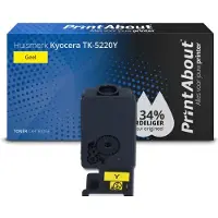 PrintAbout Toner compatible pour Kyocera TK-5220Y - Jaune