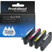 PrintAbout Cartouche compatible pour Epson 405XL (C13T05H64010) - 4 couleurs - Grande capacité - Multipack
